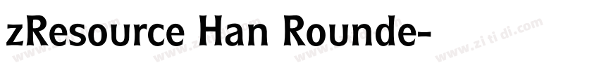 zResource Han Rounde字体转换